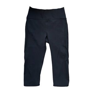 Lululemon Sun Setter Crop 17” Full-On Luxtreme Black Leggings Size 6